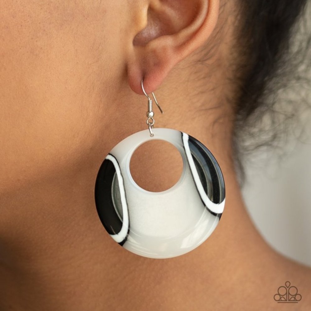 HAUTE Topic White Earrings (light acrylics)